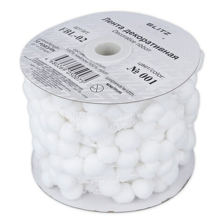 Тесьма декоративная "BLITZ",  21 мм, №001