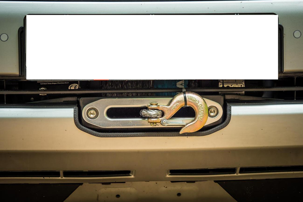 Площадка под лебёдку в штатный бампер Toyota Land Cruiser Prado 150 2017+ РИФ