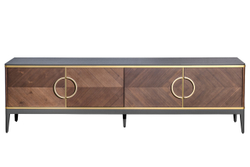 Тумба под ТВ 4-х дверная шпон 200x58x40см Garda Decor