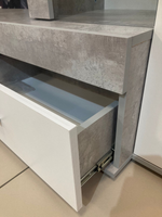 Секция центральная Инстайл ЦС-02 бетон/белый