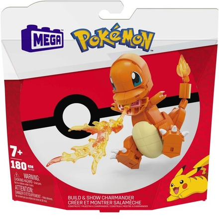 MEGA Pokemon - Charmander Набор строительных кирпичиков 180 элементов. GKY96 / артикул   GKY95 GKY96  / GTIN 887961834598