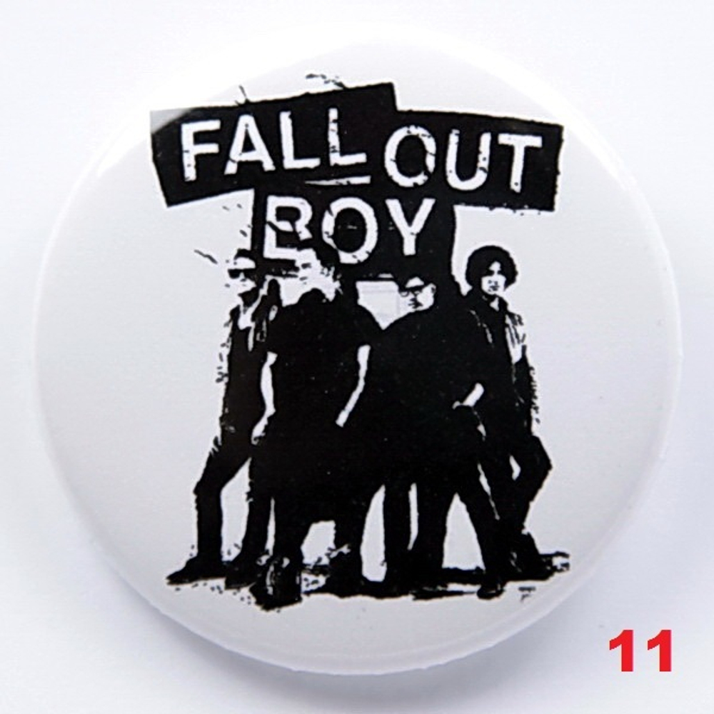 Значок Fall Out Boy 36 мм ( в ассортименте )