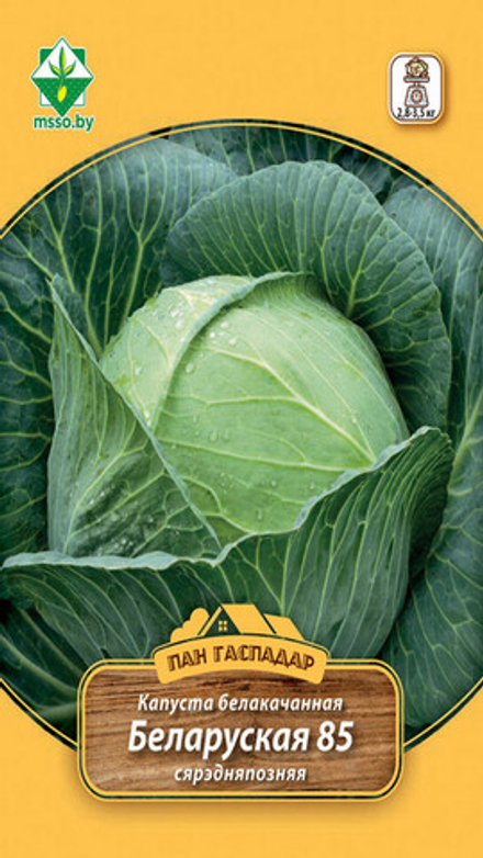 Капуста б/к "Белорусская 85 (Пан Гаспадар) " 4г, Германия.