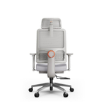 Эргономичное компьютерное кресло FoxGear NETZ модель M, серый (FG-NETZ-M-GY)