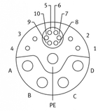 NEBM-M23G15-EH-5-Q7N-R3LEG14 Кабель электродвигателя