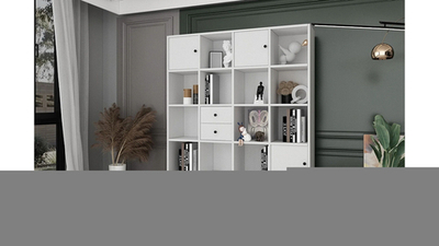 Книжный стеллаж Билли Айден 1 Белый Фасадный 0101 128*30*160 см, Белый   Фиеста