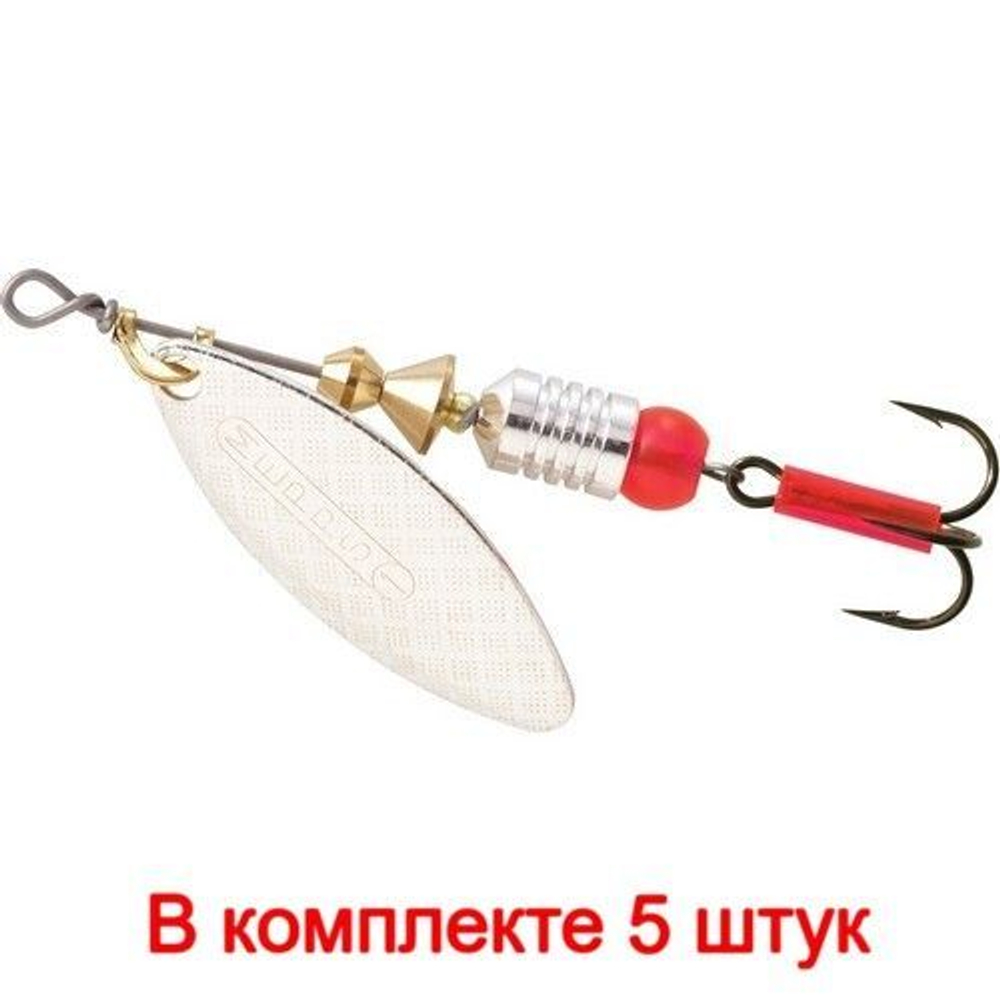 Блесна для рыбалки вращающаяся AGLIA LONG 2, Black