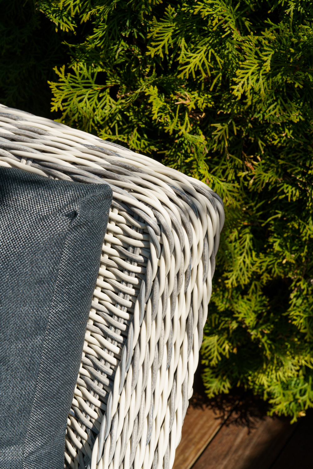 Кресло из искусственного ротанга ВЕНЕЦИЯ  (цвет: серый)