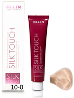 OLLIN SILK TOUCH 10/0 светлый блондин 60мл Безаммиачный стойкий краситель для волос