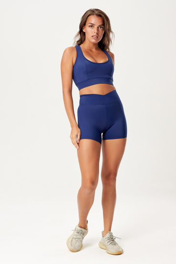 Шорты с высокой посадкой из итальянской эко-ткани