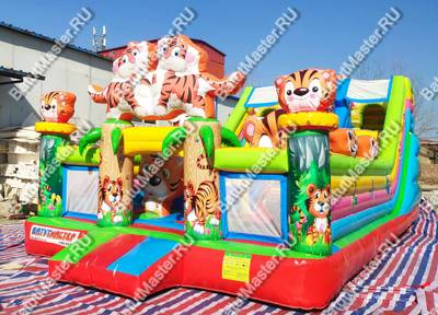 Коммерческий батут "Тигриная страна 2", 10*5*4 м