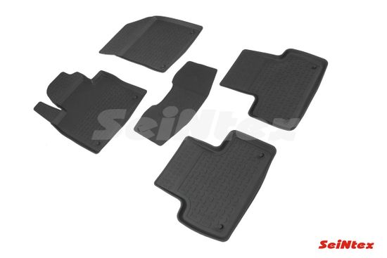 Резиновые коврики в салон Volvo XC60 II (2017-наст. время) "Высокий борт"