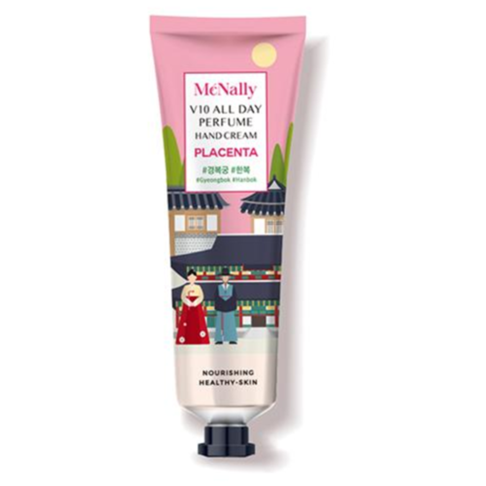 Крем для рук парфюмированный с плацентой - V10 all day perfume hand cream placenta, 30мл