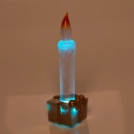 Сувенир с подсветкой «Свеча праздничная» 15 см, золото