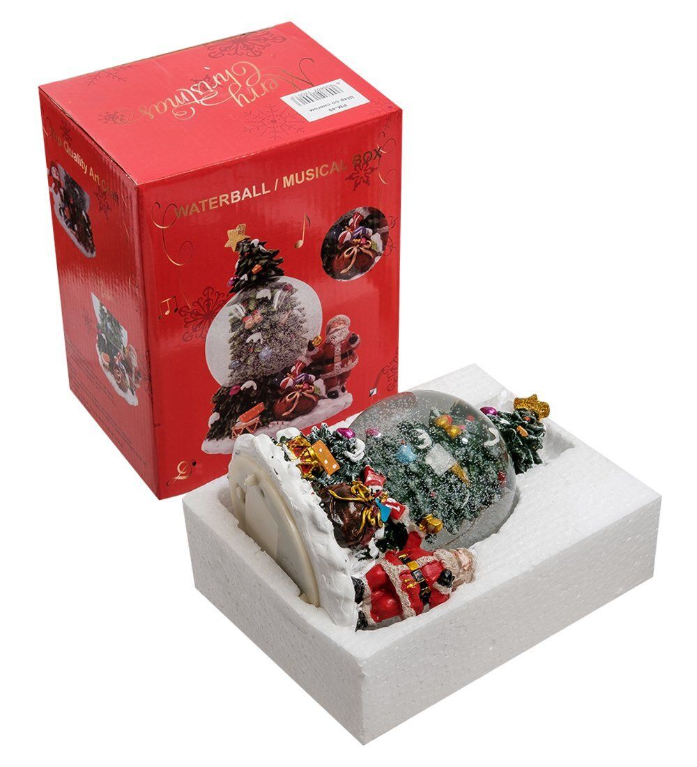 PM-49 Шар со снегом муз. с подсветкой «Новогоднее Чудо»