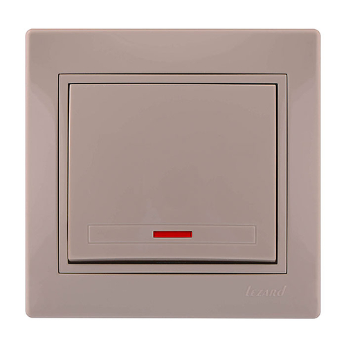 MIRA 701 0303 111 Выкл. с подсв. крем. с вст.с/у