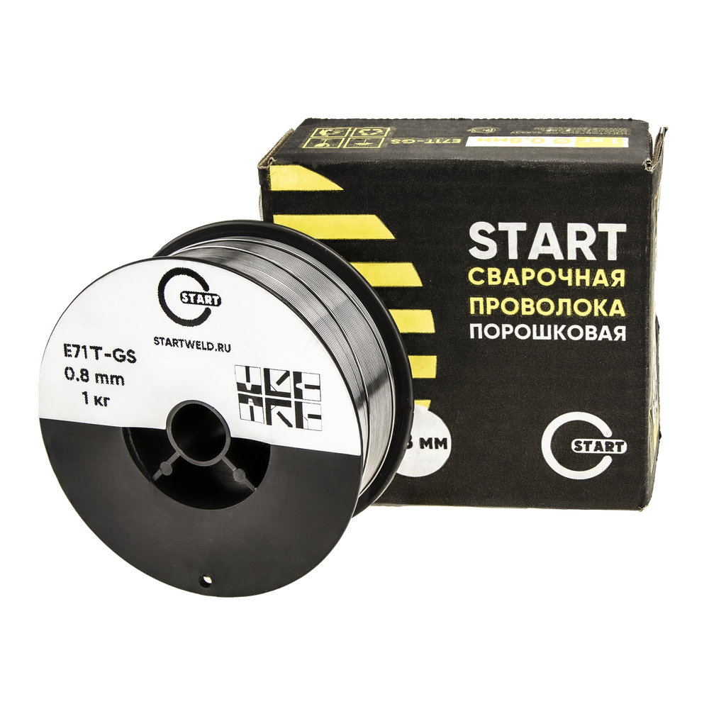 Проволока сварочная порошковая E71T-GS д.0,8 (1 кг) OSA START STE7108