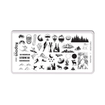 2 Kapous Professional Nails Пластина для стемпинга, Mountains ,