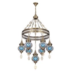 Citilux Каир CL419166 Люстра подвесная Мозаика Синяя