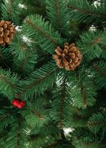 Елка с шишками и ягодами «Новогодняя сказка» (пвх) от 1,2 м до 2,4 м