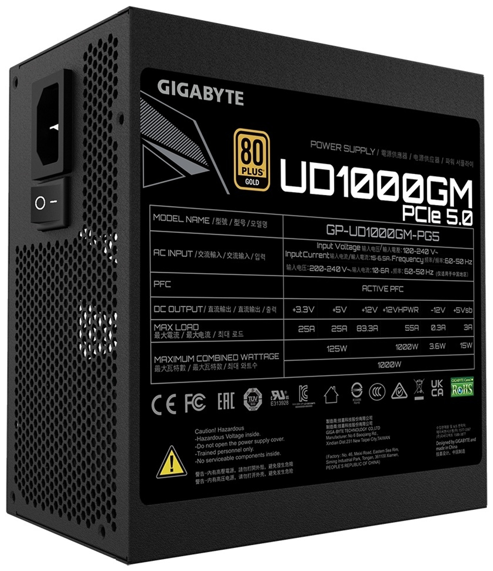 Блок питания GIGABYTE GP-UD1000GM PG5 1000 Вт