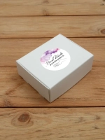 Наклейка стикер глянцевая круглая 40 мм 150 шт "Спасибо Обняли Приподняли"