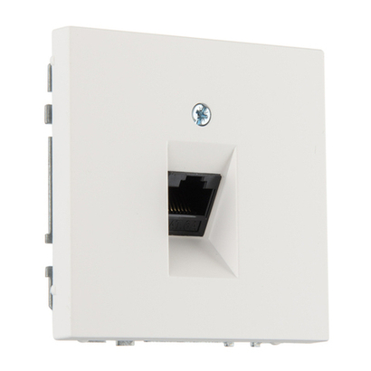 Компьютерная розетка RJ 45 LIREGUS MODERN IKL-001-01.M/WWM белый матовый