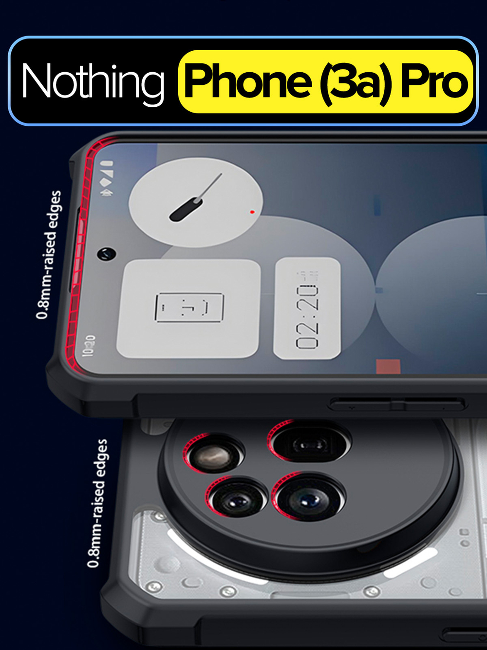 Чехол для Nothing Phone (3a) Pro c MagSafe противоударный с усиленными углами XUNDD