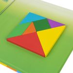 Головоломка развивающая деревянная "Танграм", на магнитах, с примерами, BRAUBERG KIDS, 665260