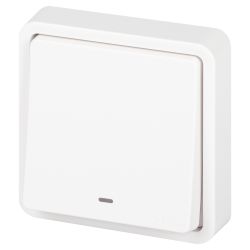 Переключатель ЭРА Эксперт 11-1527-01 с подсветкой IP55, 10АХ-250В, СУ, белый