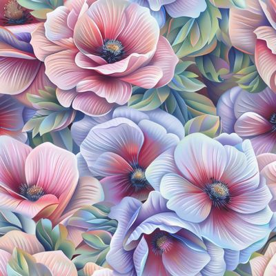 Весенние сиреневые цветы