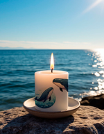 Трансфер переводной - декаль для свечей и гипса киты 009 А5