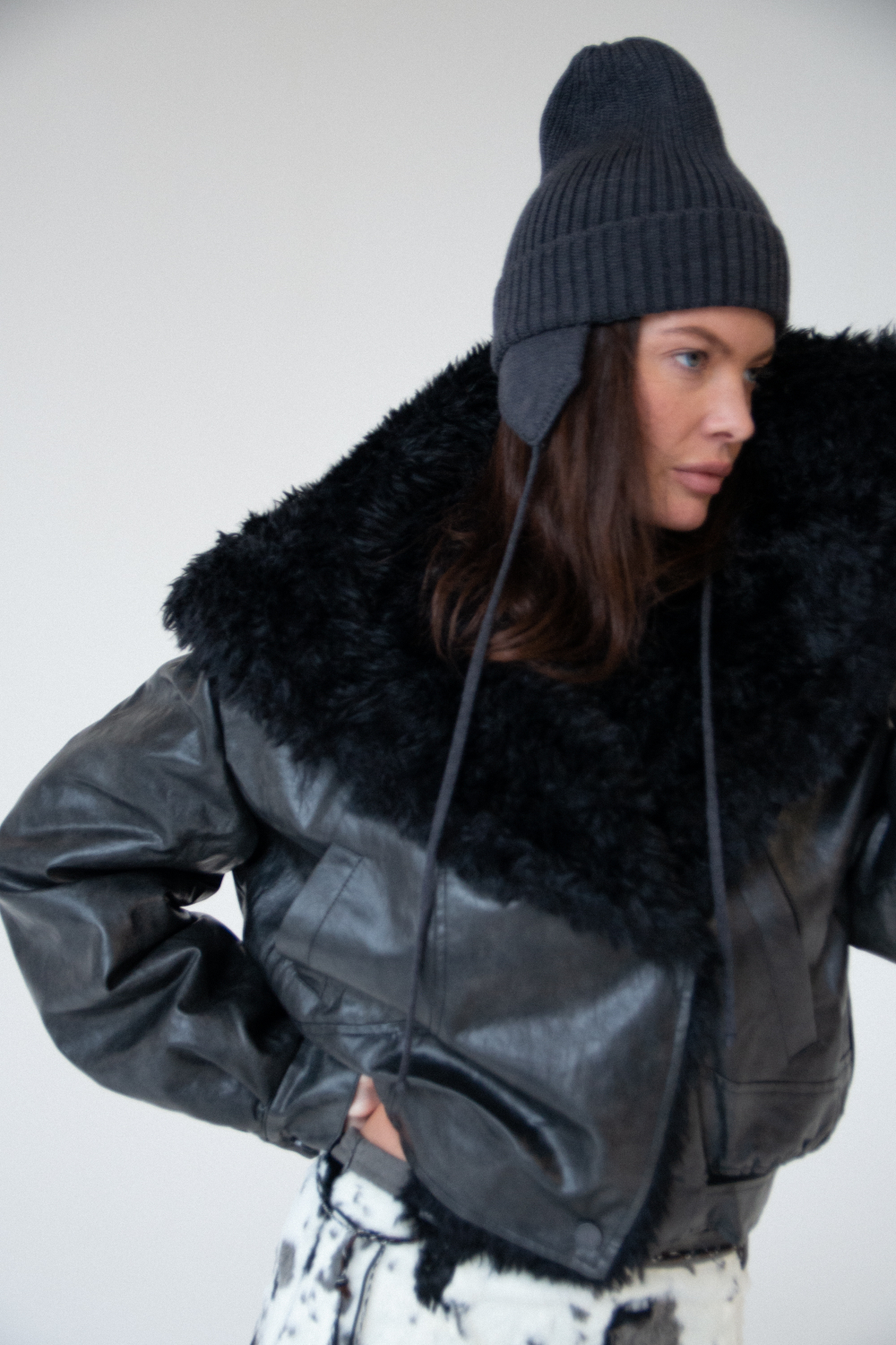 Дубленка с эко-мехом ELIAS