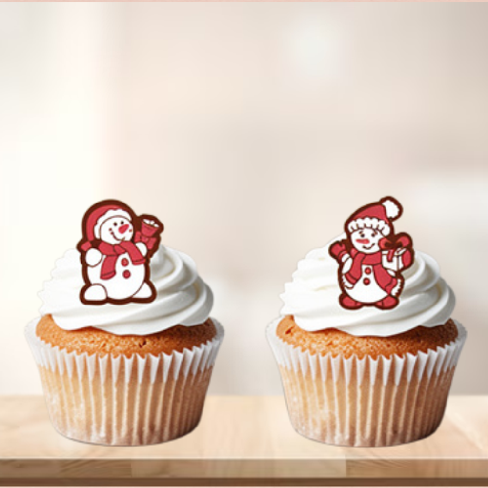 Украшение шоколадное "Снеговики" 4 шт