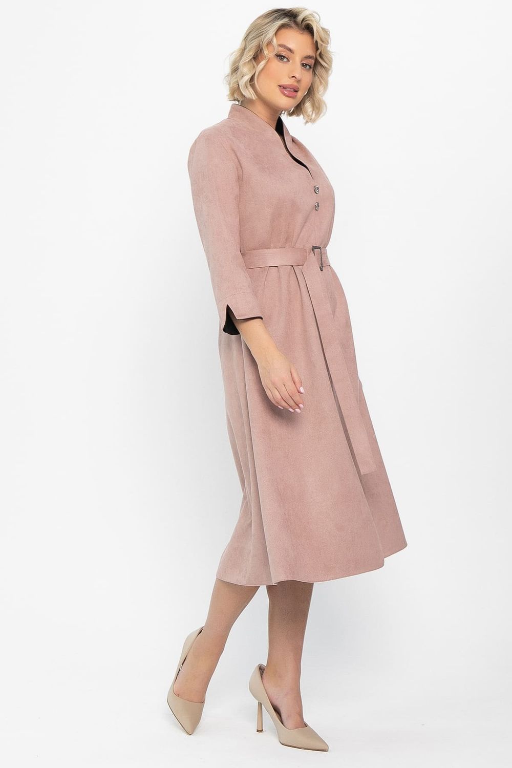 Платье замшевое Дарьяна НЬЮ (чайная роза) П14650-18М LT Collection (Акция)