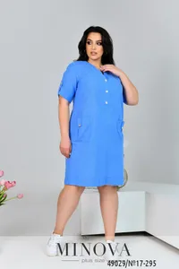 Платье 17-295-голубой Minova