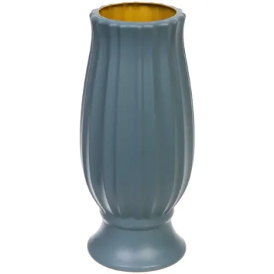 Ваза из пластика «Вивьен» 10*24см цвет серый