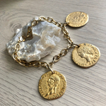 браслет винтаж с монетами no name