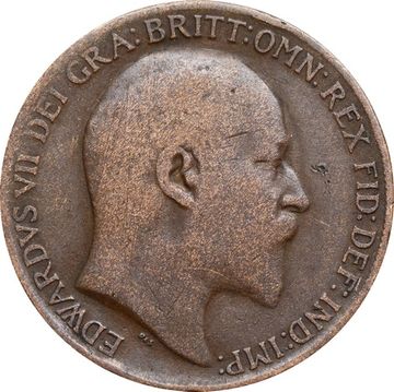 1 пенни 1902-1910 Великобритания