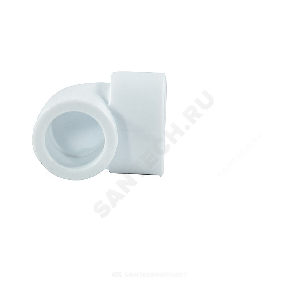 Угольник PP-R переходной белый Дн 25х20х90гр внутренняя пайка VALFEX 10116025