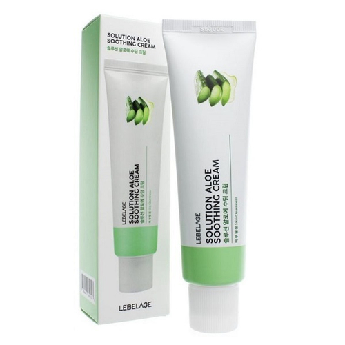 Успокаивающий крем с экстрактом Алоэ Вера и Пептидами Lebelage Solution Aloe Soothing Cream 50мл