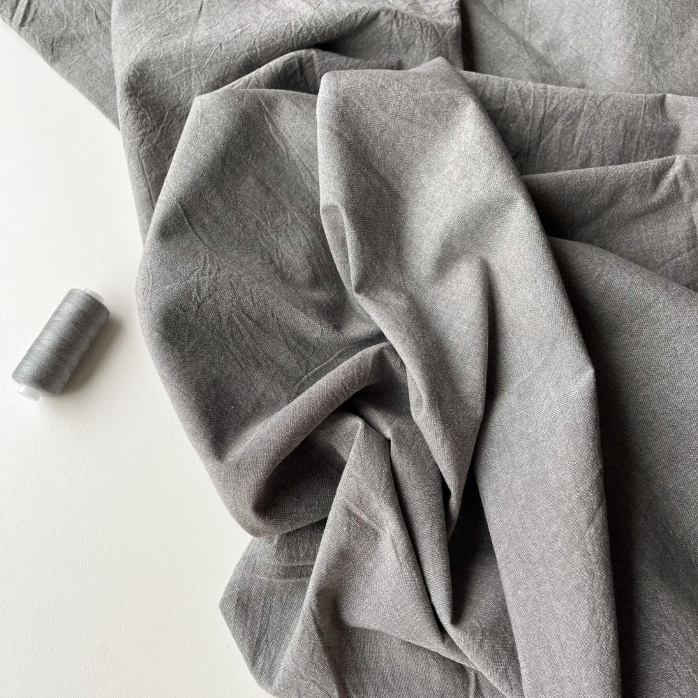 Вареный хлопок 250см. Темно-серый