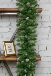 Хвойная гирлянда Северное сияние с шишками 270*30 см., ПВХ, ЕлкиТорг (23029)