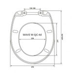 Сиденье д/унитаза  WAVE W-SJC-4d дюропласт БЕЛЫЙ глянец (Сенатор,Цезарь,Прима,Baltic) 14