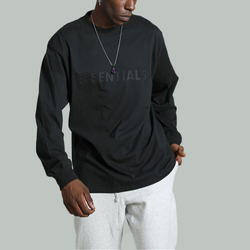 Худи Fear of God Essentials Long Sleeve T-Shirt Black, FOG-FW20-244