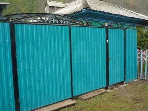 Профлист С-8 Металл 0,4мм RALL 5021 Морская волна