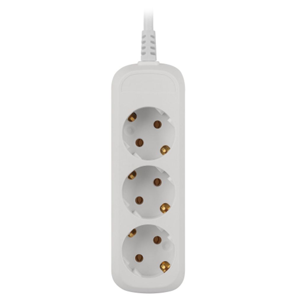 Удлинитель электрический ЭРА UDL-16-350-E Greenline 3 розетки с заземлением 5м ПВС 3x1мм2 | Бытовые удлинители