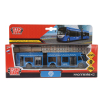 Модель ин. мет. "Метрополитен Троллейбус с резинкой" 19см, двери, коробка SB-18-11WB(NO IC).20-1 (Техно