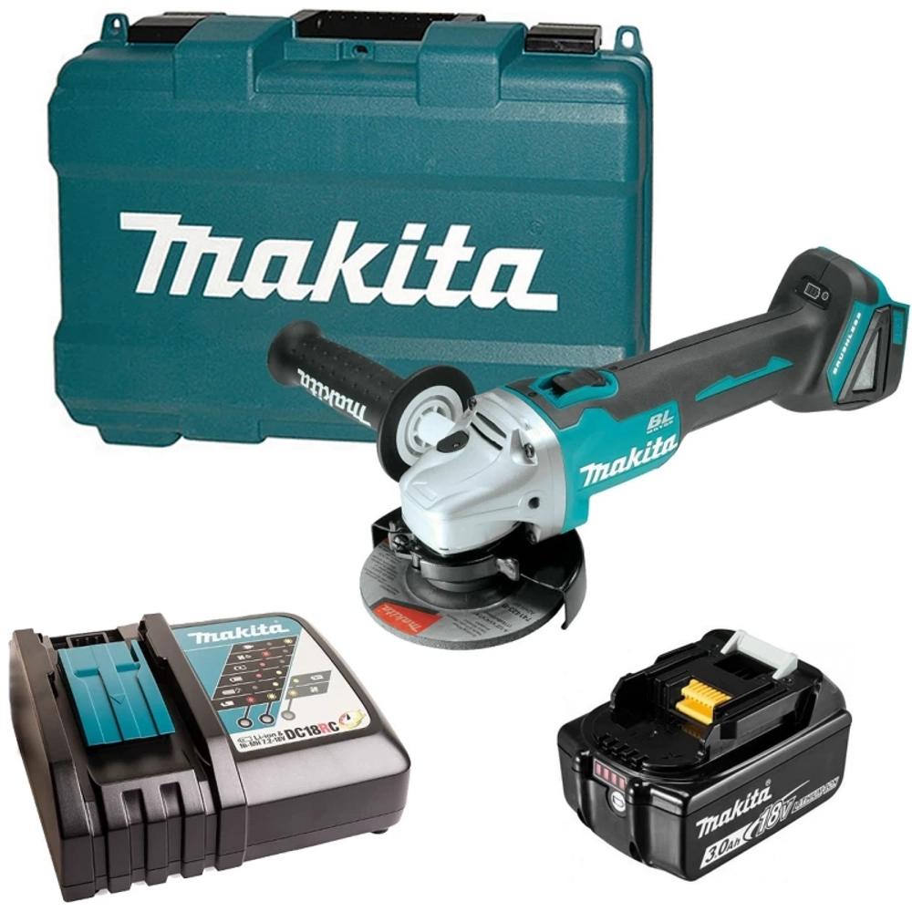 Makita DGA504RF аккумуляторная угловая шлифовальная машина аккумуляторная (1 x 3 Ач, З/У) DGA504RF