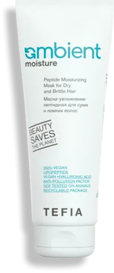 Маска-увлажнение пептидная для сухих и ломких волос Peptide Ambient Moisture Tefia, 250мл